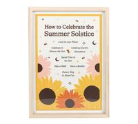 How to Celebrate the Summer Solstice Framed Wall Art Something Different Yellow One Size