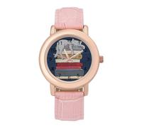 How to Chill Li.ke A Cat Womens Elegant Watch Analogue Quartz Watch Leather Band Wristwatch