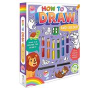 How to Draw and Colour (Book and Colouring Pens)