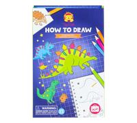 How To Draw (Dinosaur) - 14 pcs Dino Drawing Set Tiger Tribe Multi One Size