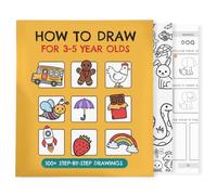 How to Draw for 3-5 Year Olds: Learn to Draw - Animals, Food, Objects, Vehicles and More! Structured Learning Pages - 100+ Drawings | Book for Kids Age 3+