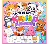 How to Draw Kawaii Animals: Easy Step-by-Step Tutorial Book for Kids