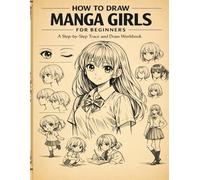 How to Draw Manga Girls for Beginners: A Step-by-Step Trace and Draw Workbook for Cute Faces, Hairstyles, Outfits, Poses, and Original Characters