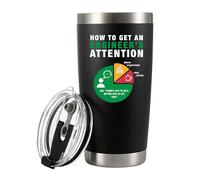 How To Get An Engineer's Attention Engineer Gifts Engineering Coworker Student Vacuum Insulated Tumbler Stainless Steel With Removable Lid and Straw 20 oz Black