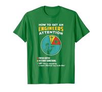 How to Get an Engineers Attention T-Shirt, Men, Kelly Green, XX-Large