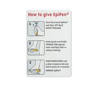 How To Give Epipen Sign 12 X 8 Inches Reflective Aluminum Metal Warning Signage With Symbol For Indoor Outdoor Use