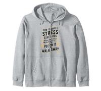 How To Handle Stress Like A Dog Antisocial Zip Hoodie