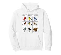 How To Identify A Bird Funny Birdwatching Cute Squirrel Joke Pullover Hoodie