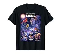 How to Identify Birds Funny Squirrel Ornithology T-Shirt
