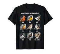 How to Identify Birds Funny Squirrel Ornithology T-Shirt