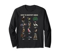 How to Identify Birds Funny Vintage Style Nature Long Sleeve T-Shirt