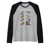 How to Identify Birds Humorous Raccoon Identification Raglan Baseball Tee