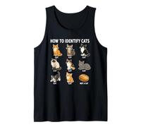 How to Identify Cats Funny Cat Chart Humor Breeds Tank Top