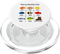 How to Identify Fishes Funny Fish Identification Fisherman PopSockets PopGrip for MagSafe