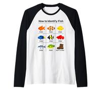 How to Identify Fishes Funny Fish Identification Fisherman Raglan Baseball Tee