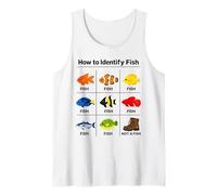 How to Identify Fishes Funny Fish Identification Fisherman Tank Top