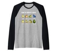 How to Identify Frogs Funny Wildlife Chart Frog Lover Raglan Baseball Tee