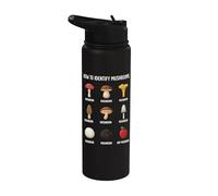How to Identify Mushrooms Stainless Steel Insulated Water Bottle