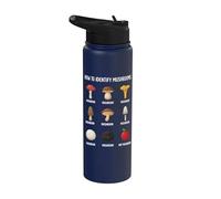 How to Identify Mushrooms Stainless Steel Insulated Water Bottle