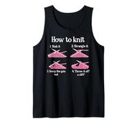 How To Knit 1- Stab It 2- Strangle It 3- Scoop The Guts Out Tank Top