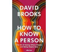 HOW TO KNOW A PERSON by BROOKS DAVID Paperback Self Help Business