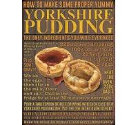 How to Make Proper Yummy Yorkshire Pudding Rustic Retro Shabby Chic Metal Tin Sign Garage Vintage Garden House Wall Decor 12X8 Inch