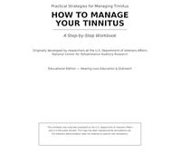 How to Manage Your Tinnitus: A Step-by-Step Workbook