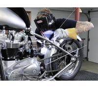How To Mount and Install a Fender On a Triumph Chopper