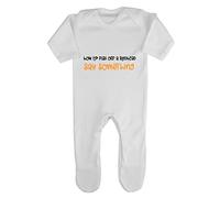 How to Piss Off a Redhead: Say Something Statement Baby Romper Jumpsuit with feet, 3-6 Months, White
