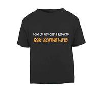 How to Piss Off a Redhead: Say Something Statement Short Sleeve Cotton Toddler t Shirt, 1-2 Years, Black