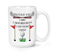 How to Play Golf 15oz Large Mug Cup