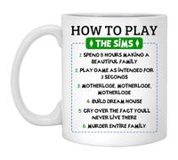 How to Play The Sims Ceramic Coffee Mug - Funny Mug - 11oz