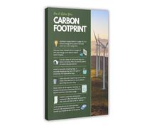 How To Reduce Your Carbon Footprint Poster Canvas Poster Bedroom Decor Landscape Office Room Decor Gift 24x36inch(60x90cm)