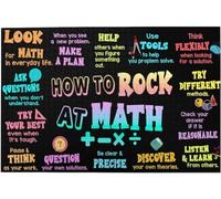 How to Rock at Math Poster 1000 Piece Wood Puzzle For Adults Jigsaw Puzzles Educational Challenge DIY Game Home Wall Art Decoration