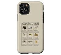 How to Survive Animal Attacks - Funny Cartoon Safety Guide Case for iPhone 11 Pro
