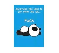 ‘How To Survive The Bullsh!t’, Funny Motivational Parody for Adults, Offensively Cute Dark Humor Self Help Gift, Inspirational Present for Stressed Out People, Emotional Support Gift (Blue-1 PC)