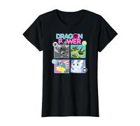 How to Train Your Dragon 3 Dragon Power T-Shirt, Women, Black, Small