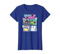 How to Train Your Dragon 3 Dragon Power T-Shirt, Women, Royal Blue, X-Small