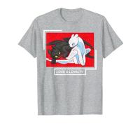 How to Train Your Dragon 3 Love and Loyalty T-Shirt, Men, Heather Grey, 4X-Large