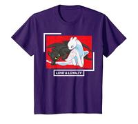 How to Train Your Dragon 3 Love and Loyalty T-Shirt, Youth, Purple, Medium