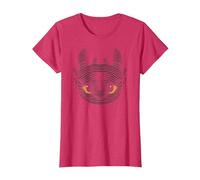 How to Train Your Dragon 3 Toothless T-Shirt, Women, Red Heather, Medium