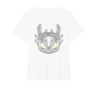 How to Train Your Dragon 3 Toothless T-Shirt, Women's Plus, White, 1X