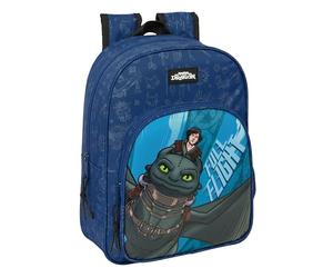 HOW TO TRAIN YOUR DRAGON - Animated Children's School Backpack, Children's Backpack, Adaptable to Trolley, Ideal for School Children, Comfortable and Versatile, Quality and Resistance, 26 x 11 x 34 cm
