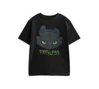 How to Train Your Dragon Boys Black Toothless Short Sleeved T-Shirt - 11-12 Years
