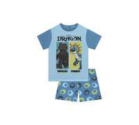How To Train Your Dragon Boy's Toothless Short Pyjamas in Blue | Size: 12-13 Years How To Train Your Dragon Blue 12-13 Years