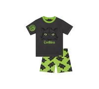 How To Train Your Dragon Boy's Toothless Short Sleeve Pyjamas in Black | Size: 8-9 Years How To Train Your Dragon Black 8-9 Years