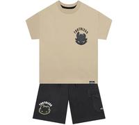 How To Train Your Dragon Boys Tshirt And Shorts Set, Toothless Boys Shorts And T-Shirt, Fun Cotton Outfit, Beige 5-6 Years