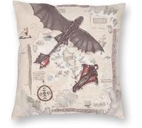 How To Train Your Dragon Cushion Cover Throw Sofa Pillowcase Chair Cushion Cartoon Bed Pillow Car Seat Cushion 60cm*60cm Cushion Covers