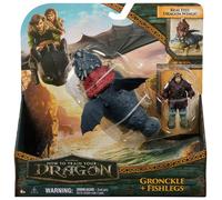 How to Train Your Dragon Gronckle and Fishlegs Figures