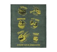 How to Train Your Dragon Know Your Dragons Silk Touch Throw Blanket 60x80 inches